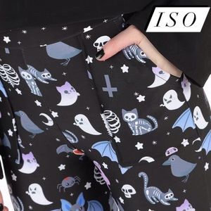 ISO Hauntingly Cute Cuffed Pants by Blackmilk